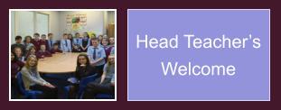 Head Teacher’s Welcome